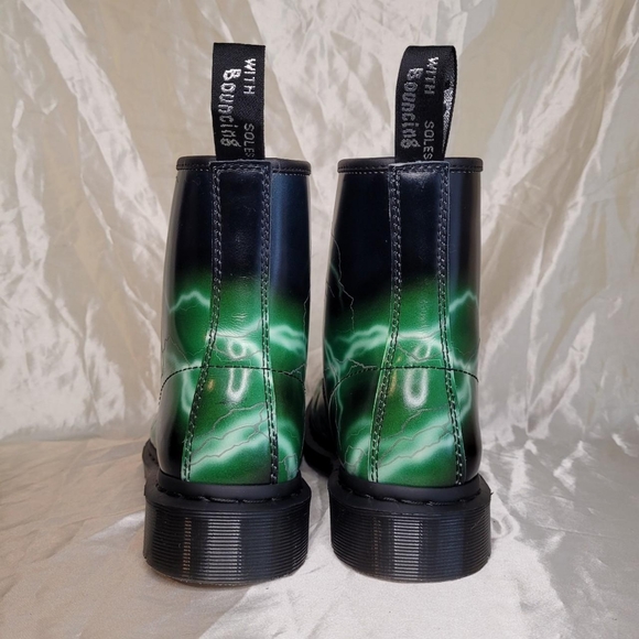 Dr. Martens 1460 Flash lightning print black leather boots - Picture 5 of 7